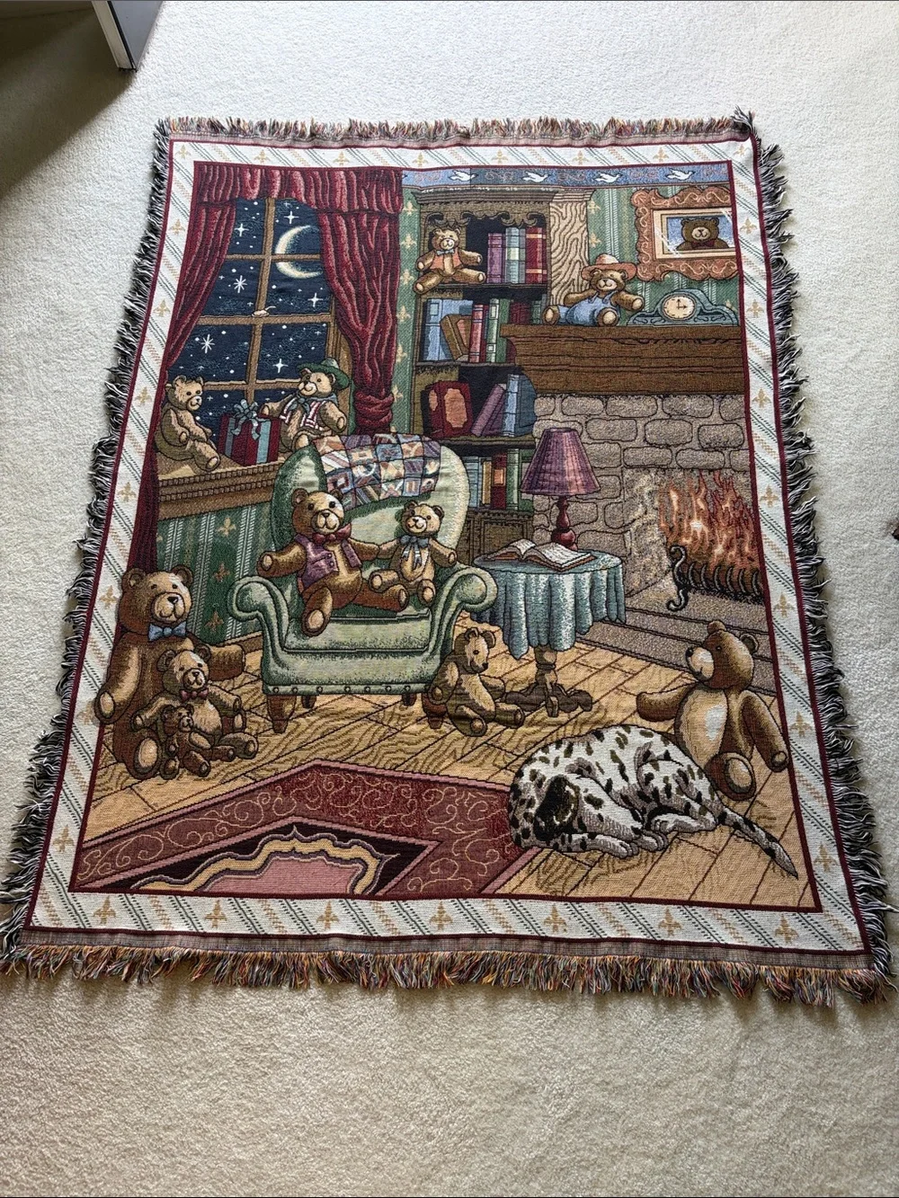 Bear Theme Holiday Throw